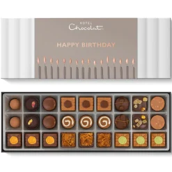 Exquisitely Nutty Sleekster with Happy Birthday Sleeve<Hotel Chocolat Hot