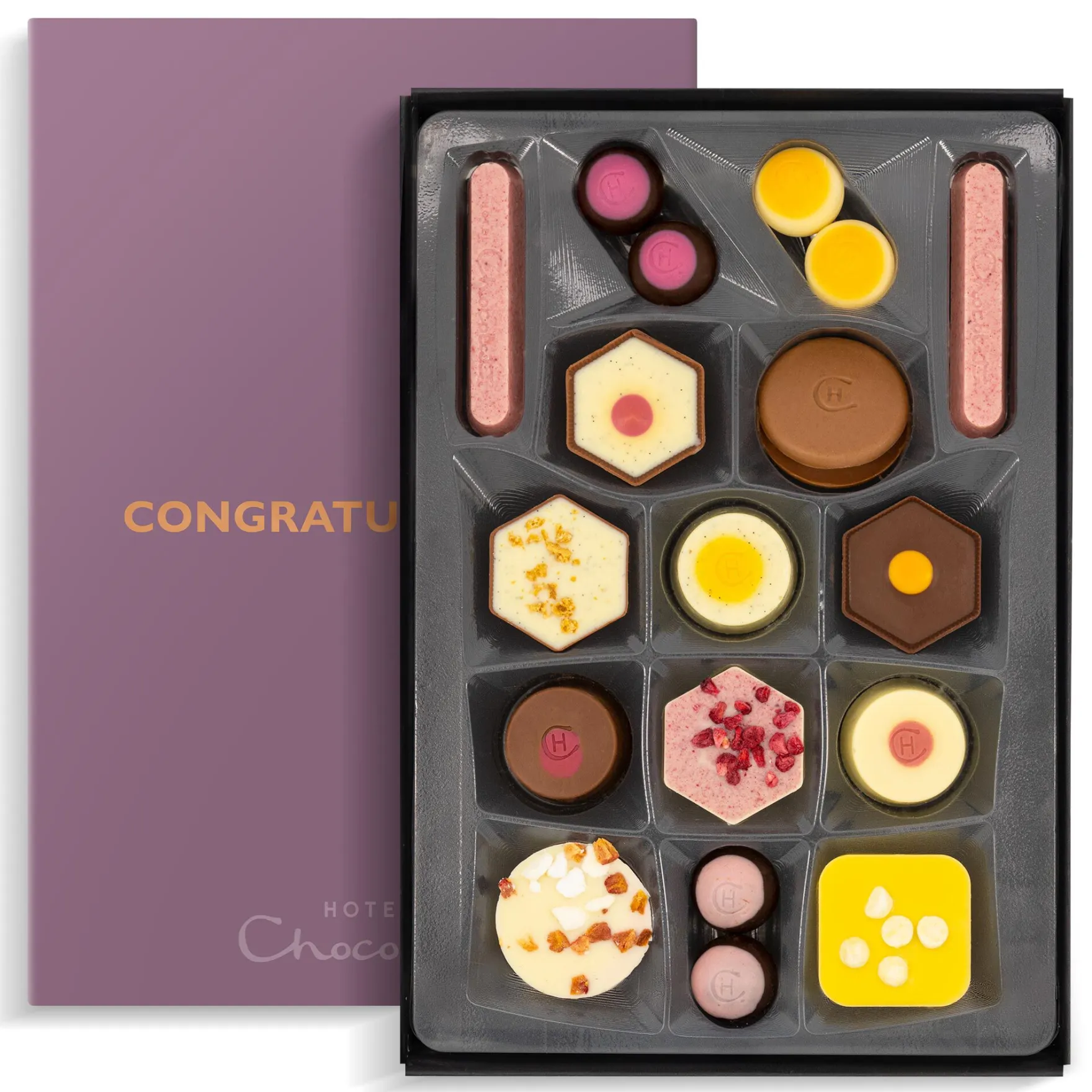 Exuberantly Fruity H-Box with Congratulations Sleeve<Hotel Chocolat Discount